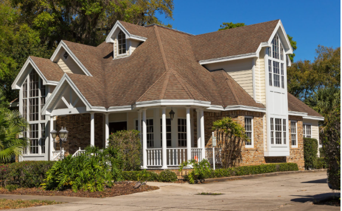 nicely roofed house